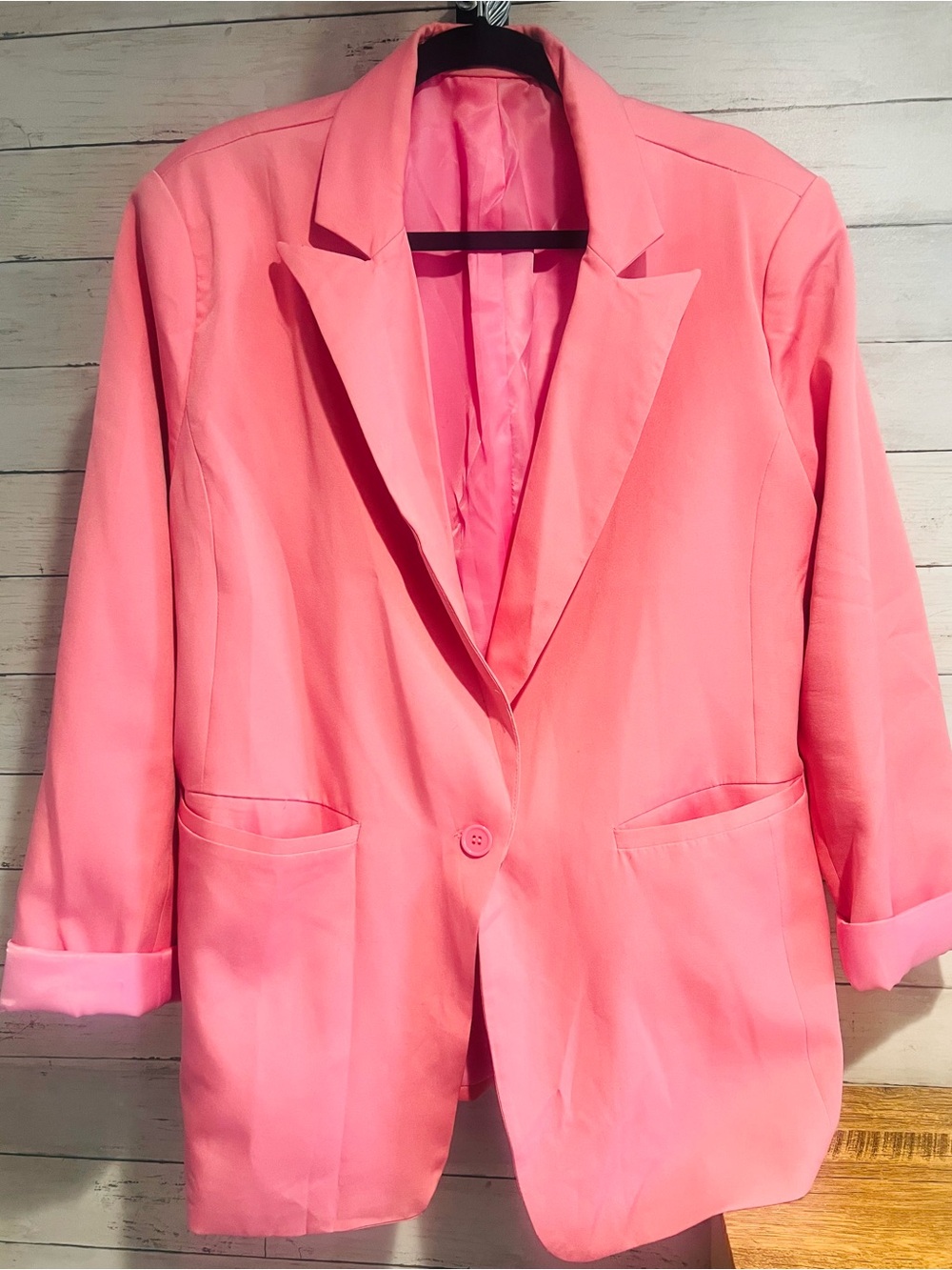 Pink Women's Blazer Jacket
